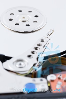 Close Up Harddisk Drive Stock Photo