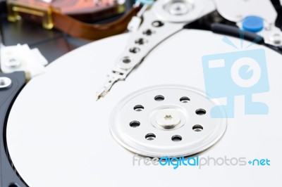 Close Up Harddisk Drive Stock Photo