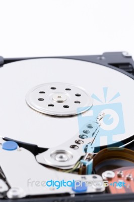 Close Up Harddisk Drive Stock Photo