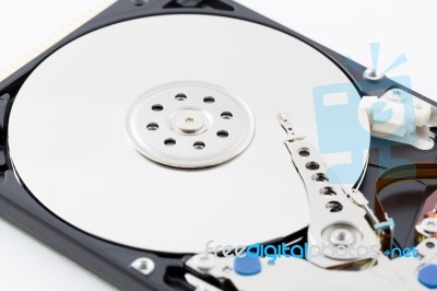 Close Up Harddisk Drive Stock Photo