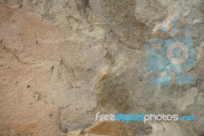 Close-up Of A Rock Wall Stock Photo