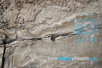 Close-up Of A Rock Wall Stock Photo