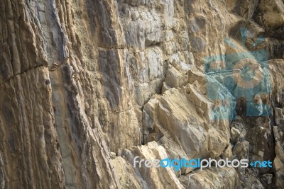 Close-up Of A Rock Wall Stock Photo