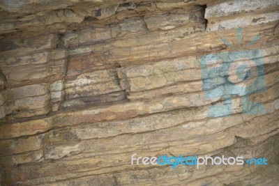 Close-up Of A Rock Wall Stock Photo