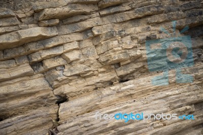 Close-up Of A Rock Wall Stock Photo