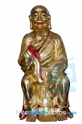 Close Up Of Chinese Golden Monk Stock Photo