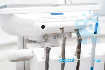 Close Up Of Dental Equipment Stock Photo