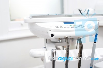 Close Up Of Dental Equipment Stock Photo