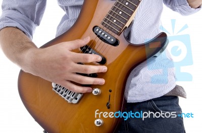 Close Up Of Guitar Stock Photo