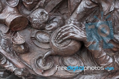 Close-up Of Part Of Battle Of Britain War Memorial Stock Photo