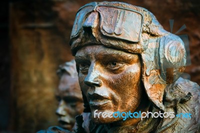 Close-up Of Part Of The Battle Of Britain Monument On The Embank… Stock Photo