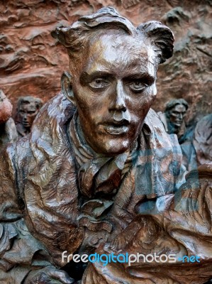 Close-up Of Part Of The Battle Of Britain War Memorial Stock Photo