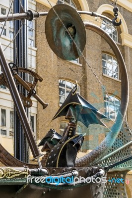 Close-up Of The Navigators Sculpture By David Kemp Stock Photo