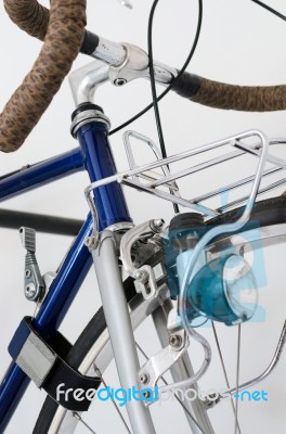 Close Up Of Touring Bicycle Stock Photo