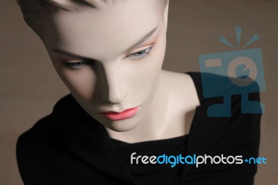 Close Up On A Woman's Doll - Mannequin Stock Photo