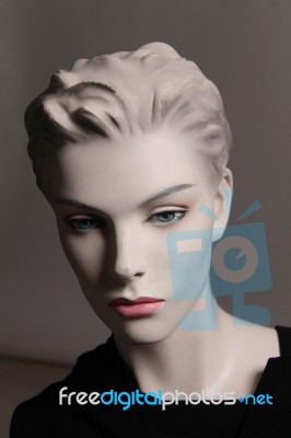 Close Up On A Woman's Doll - Mannequin Stock Photo