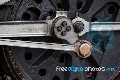 Close-up Part Of Wheel Sir Archibald Sinclair Locomotive Stock Photo