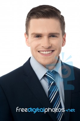 Close Up Shot Of A Business Man Stock Photo