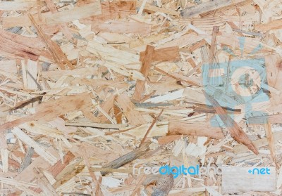 Close Up Texture Of Oriented Strand Board - Osb Stock Photo