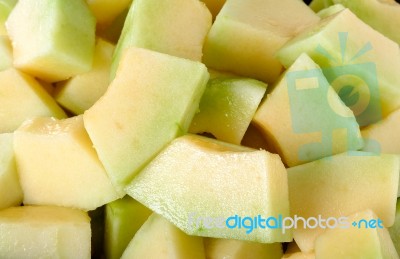 Close Up Thai Cantaloupe Melon Background Stock Photo