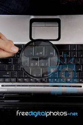 Close Up View Of Keyboard Stock Photo