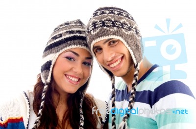 Close Up View Of Teens Friends Smiling And Looking At Camera Stock Photo