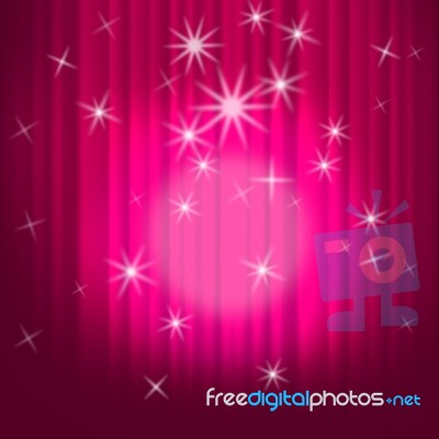 Closed Curtains Background Shows Theatre Performance Or Stage Stock Image