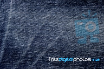 Closeup Blue Jeans Design Texture Stock Photo