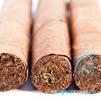 Closeup Of Cigar Texture Stock Photo