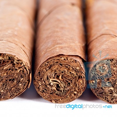 Closeup Of Cigar Texture Stock Photo