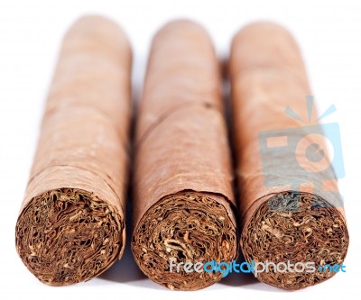 Closeup Of Cigar Texture Stock Photo