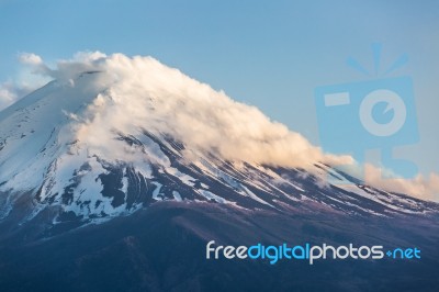 Closeup Of Mt. Fuji, Japan Stock Photo