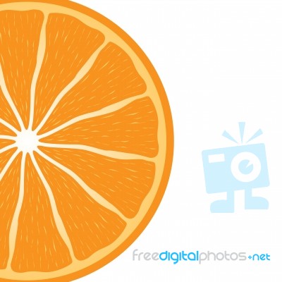 Closeup Of Orange Delicious Stock Image