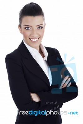 Closeup Smile Of Young Professional Stock Photo