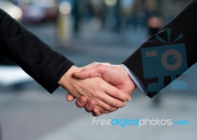 Closure Of A Business Deal Stock Photo