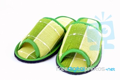 Cloth Slippers Stock Photo