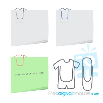 Clothes Paper Clip Stock Image