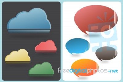 Cloud And Balloon Stock Image