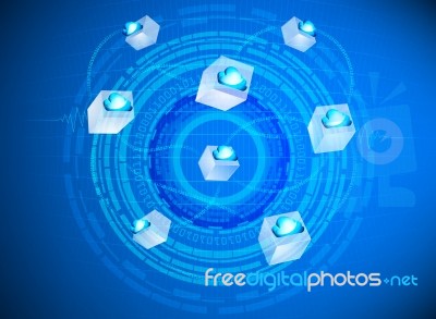 Cloud Circling Provider Stock Image