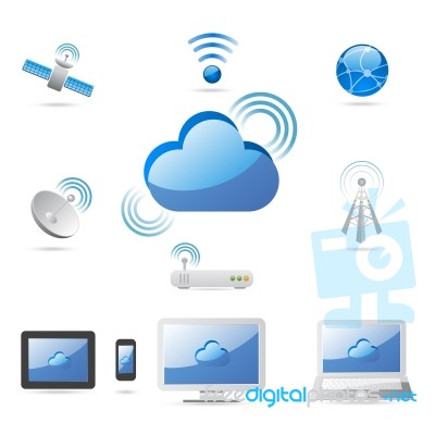 Cloud Computer Concept Stock Image