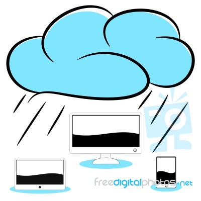 Cloud Computer Illustration Stock Image