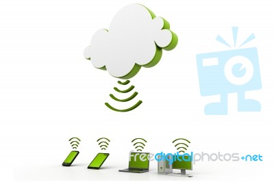 Cloud Computing Concept Stock Image