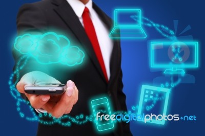 Cloud Computing Concept Stock Photo