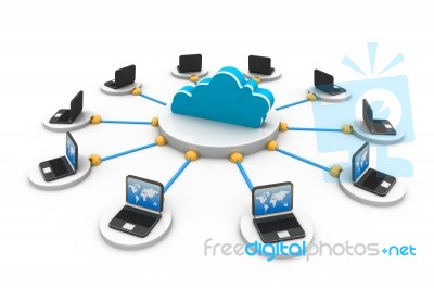 Cloud Computing Concept Stock Image