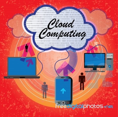 Cloud Computing Concept Stock Image