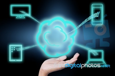 Cloud Computing Technology Stock Photo