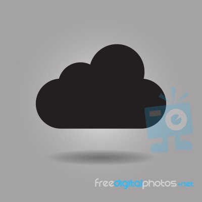 Cloud Icon  Illustration Eps10 On Grey Background Stock Image