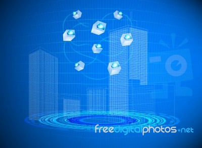 Cloud In Cities Stock Image