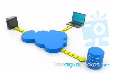 Cloud Network Stock Image