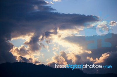 Cloud Scape, Cloud From Tropical Sky Stock Photo